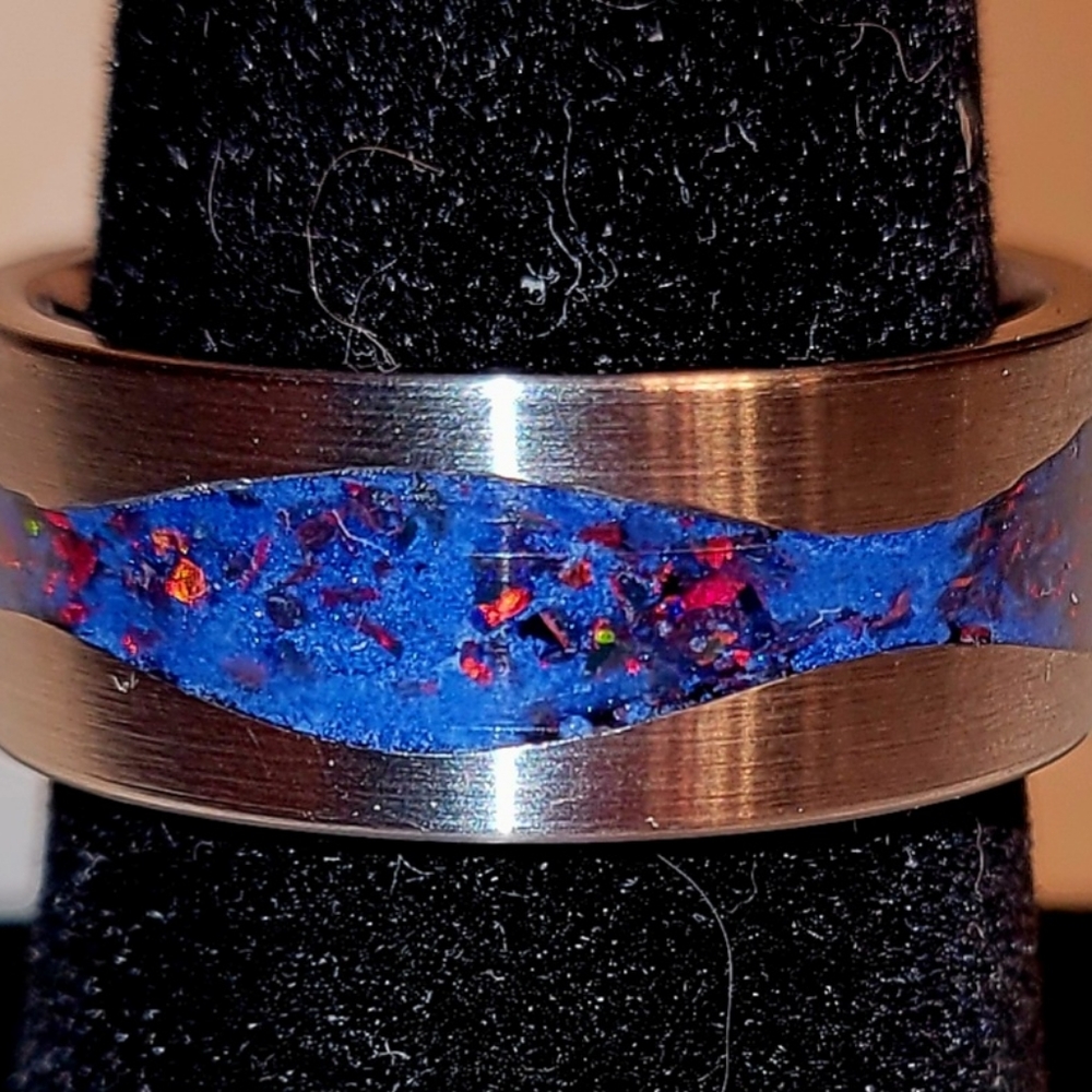 Handmade wave river glow ring - Picture 3 of 5